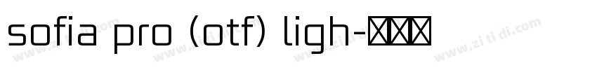 sofia pro (otf) ligh字体转换
